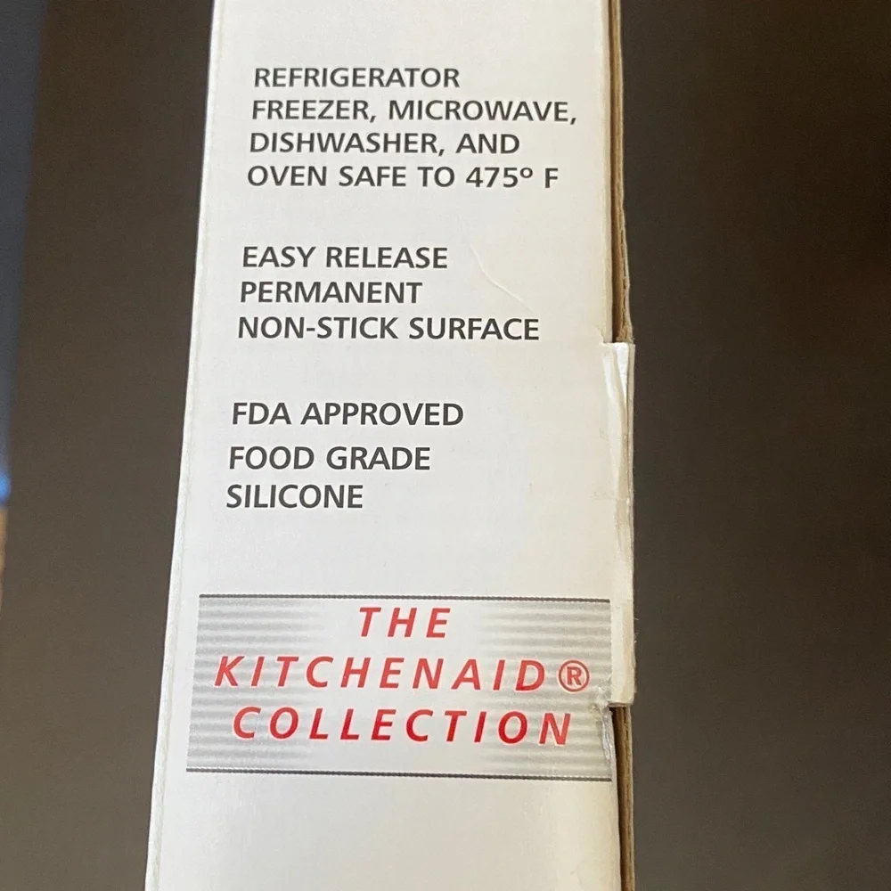 KitchenAid Multicolor Holiday Silicone Baking Molds. Set of 5. Oven Safe.
